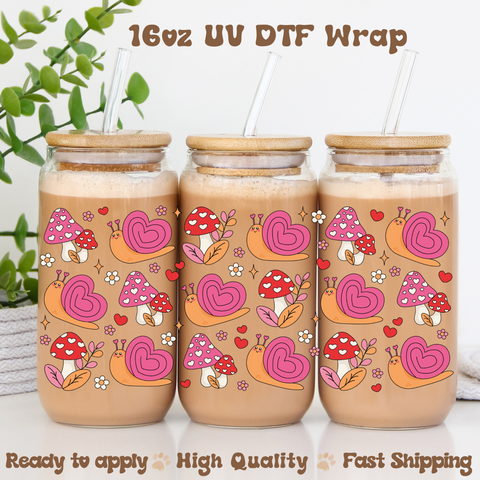 Love Snail - 16oz UV DTF Wrap