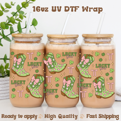 Lucky Boots - 16oz UV DTF Wrap