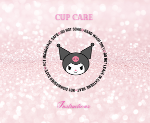 Mean Bunny- UFDTF Cup Care Instructions