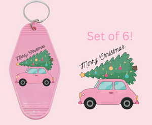 Merry Christmas - UV DTF Motel Keychain Decal