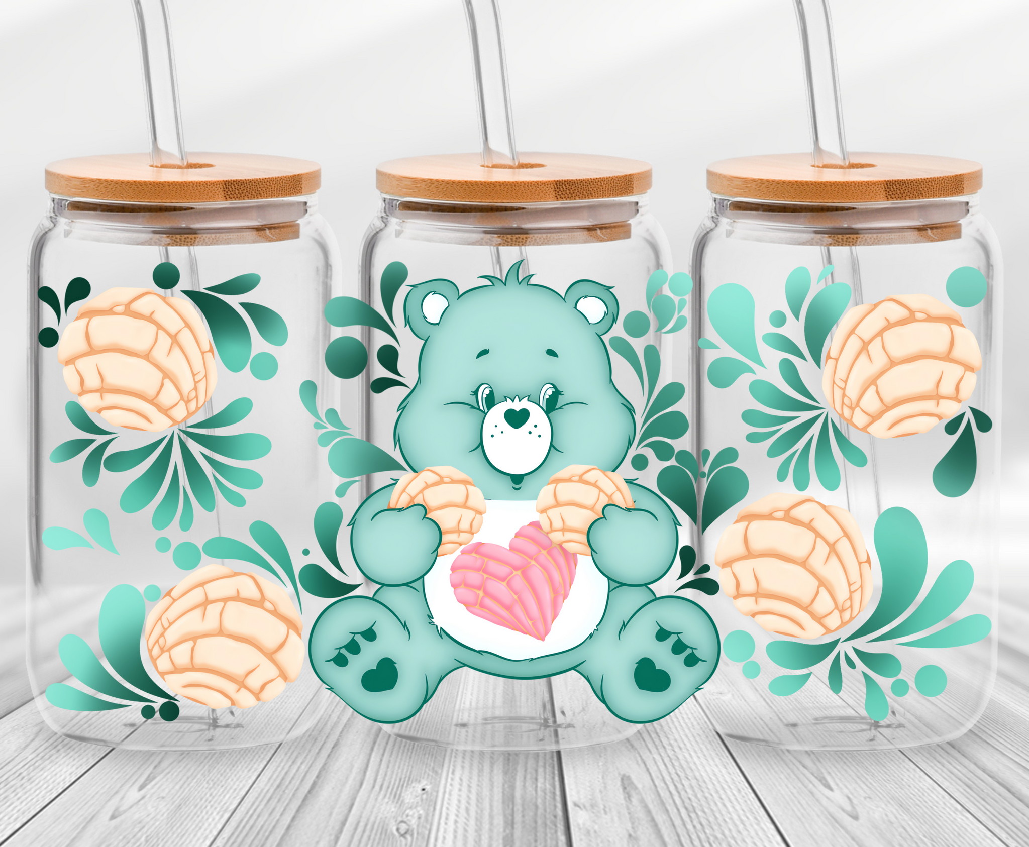 Mint Bear Conchitas -16oz UVDTF