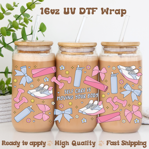 Moving Your Body - 16oz UV DTF Wrap