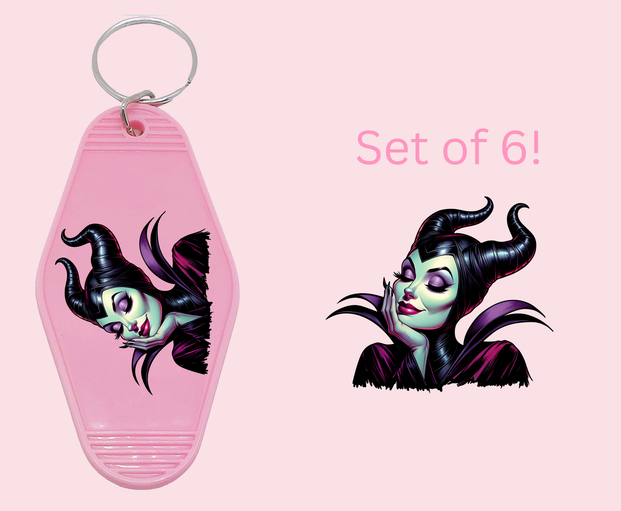 M Villain - UV DTF Motel Keychain Decal