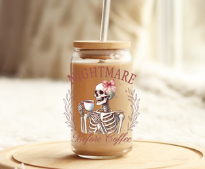 Nightmare Before Coffee -UVDTF Decal