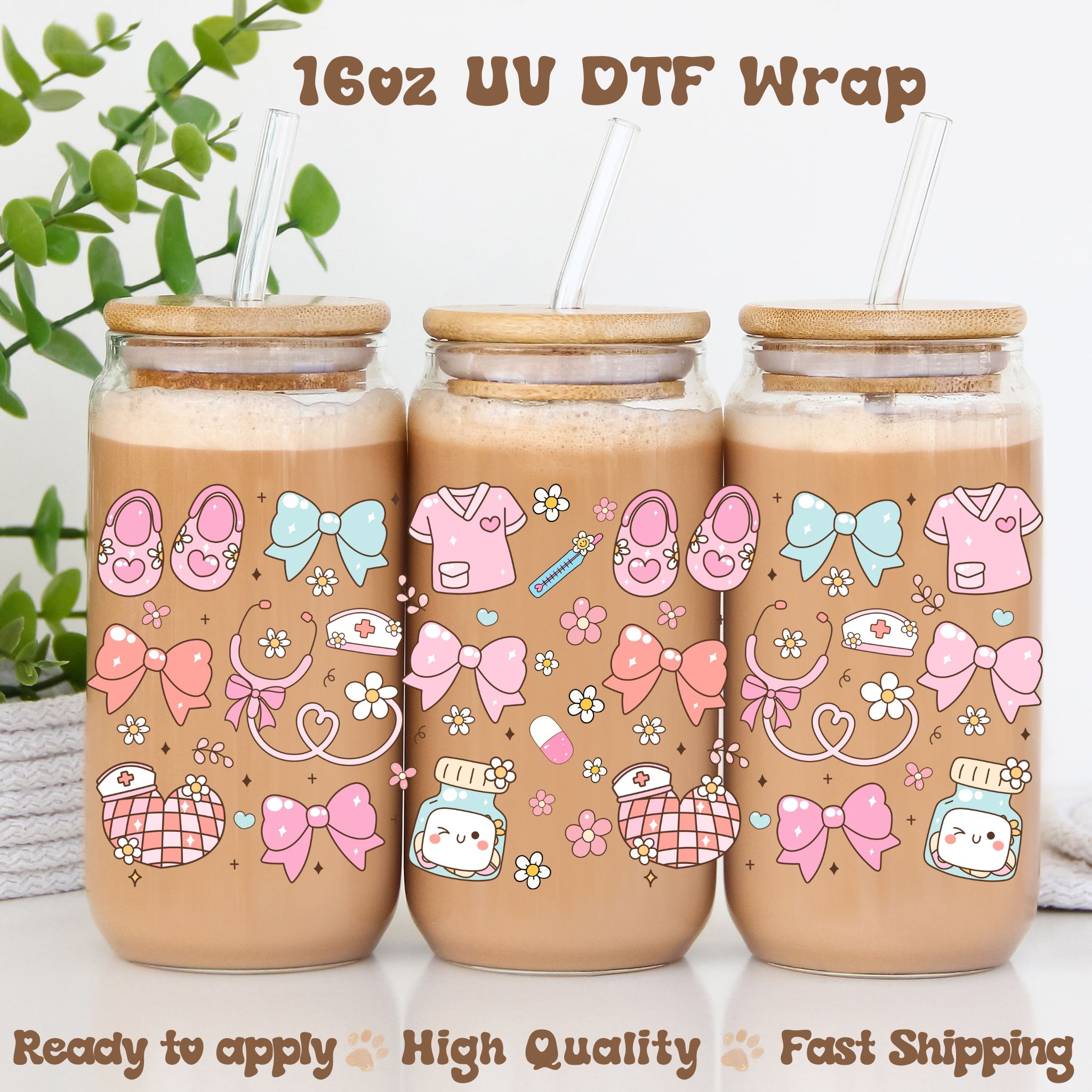 Nurse - 16oz UV DTF Wrap