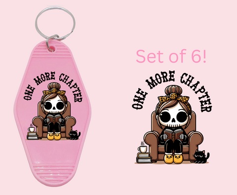 One More Chapter - UV DTF Motel Keychain Decal