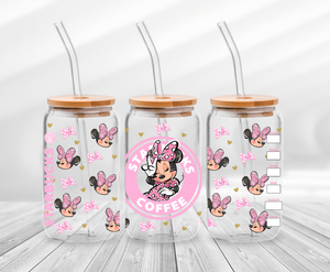 Pink Mouse - 16oz UV DTF Wrap