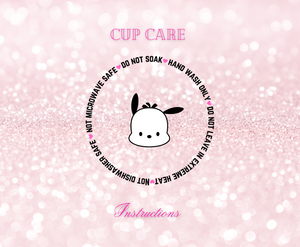 Puppy- UVDTF Cup Care Instructions