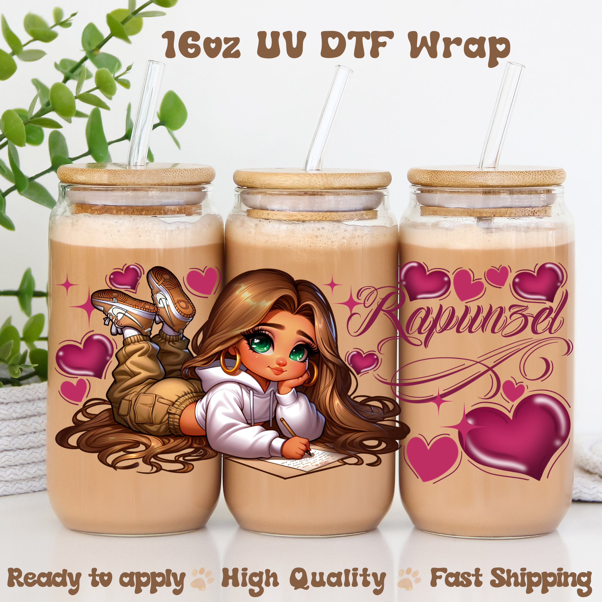 R  Love Letter - 16oz UV DTF Wrap