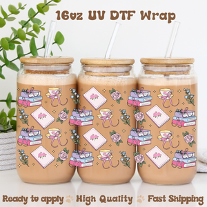 Romance Books - 16oz UV DTF Wrap