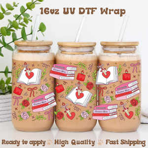 Romance Reader - 16oz UV DTF Wrap