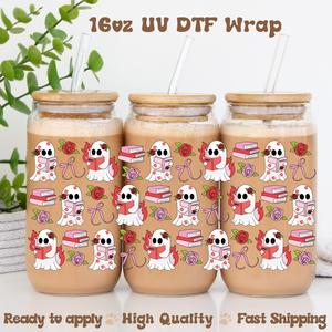 Romance Smut Ghosts - 16oz UV DTF Wrap