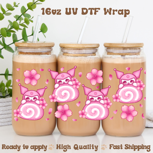 Sakura cake roll- 16oz UV DTF Wrap