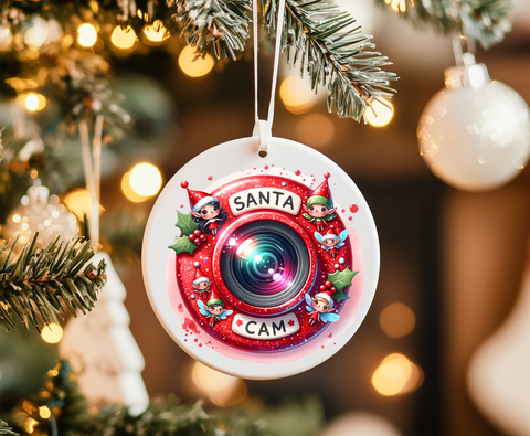 Santa Cam 2 -UVDTF Ornament Decal