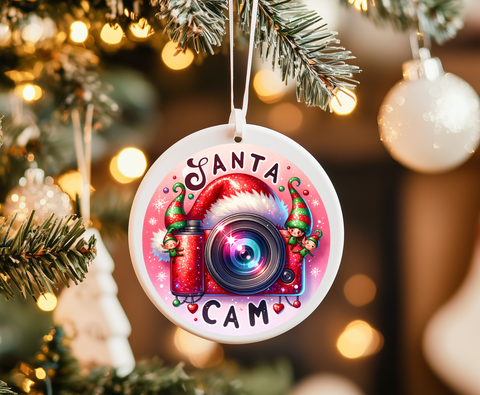 Santa Cam -UVDTF Ornament Decal