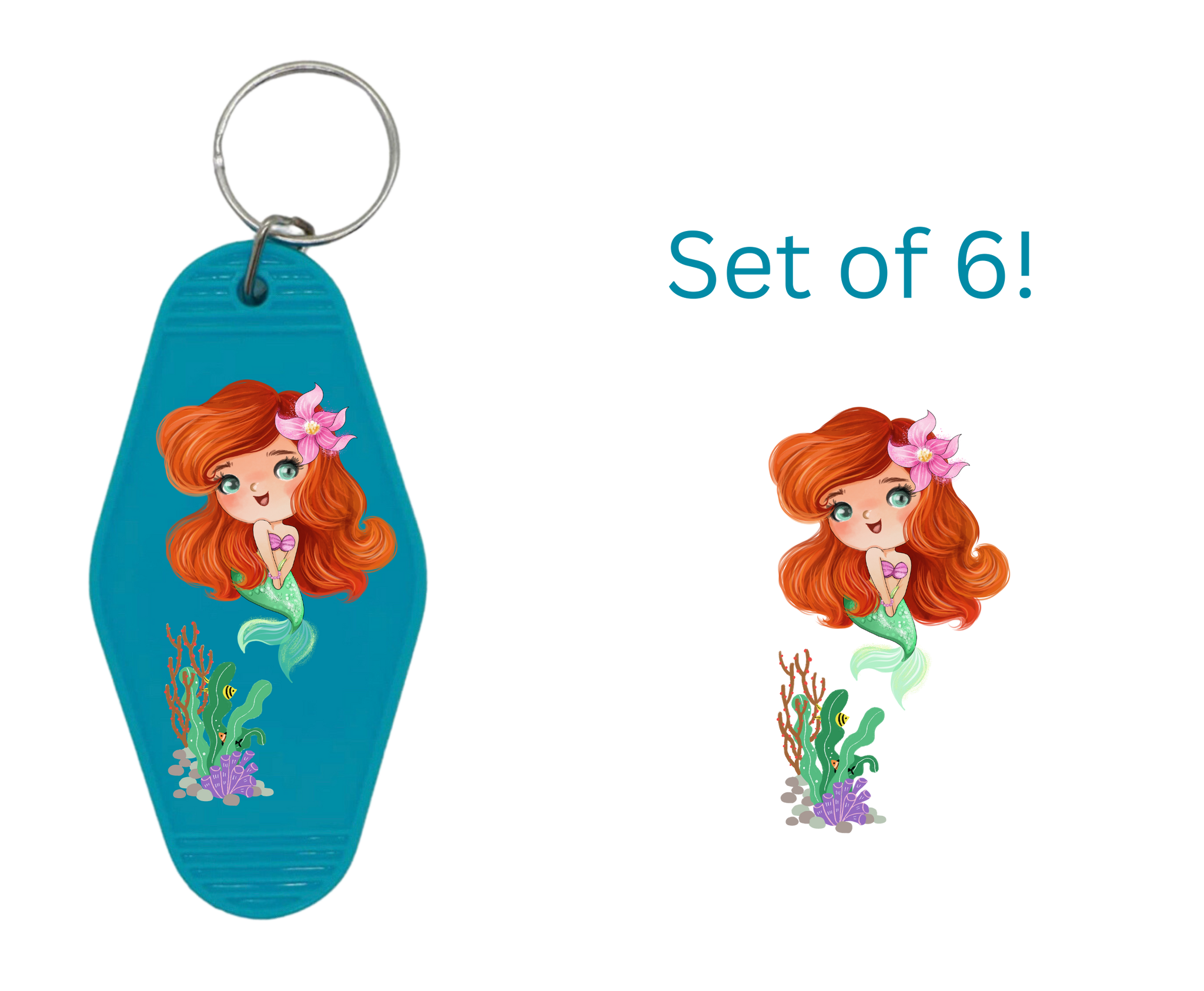 Sea P-UV DTF Motel Keychain