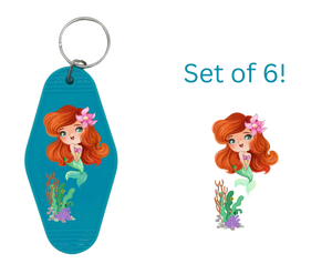 Sea P-UV DTF Motel Keychain