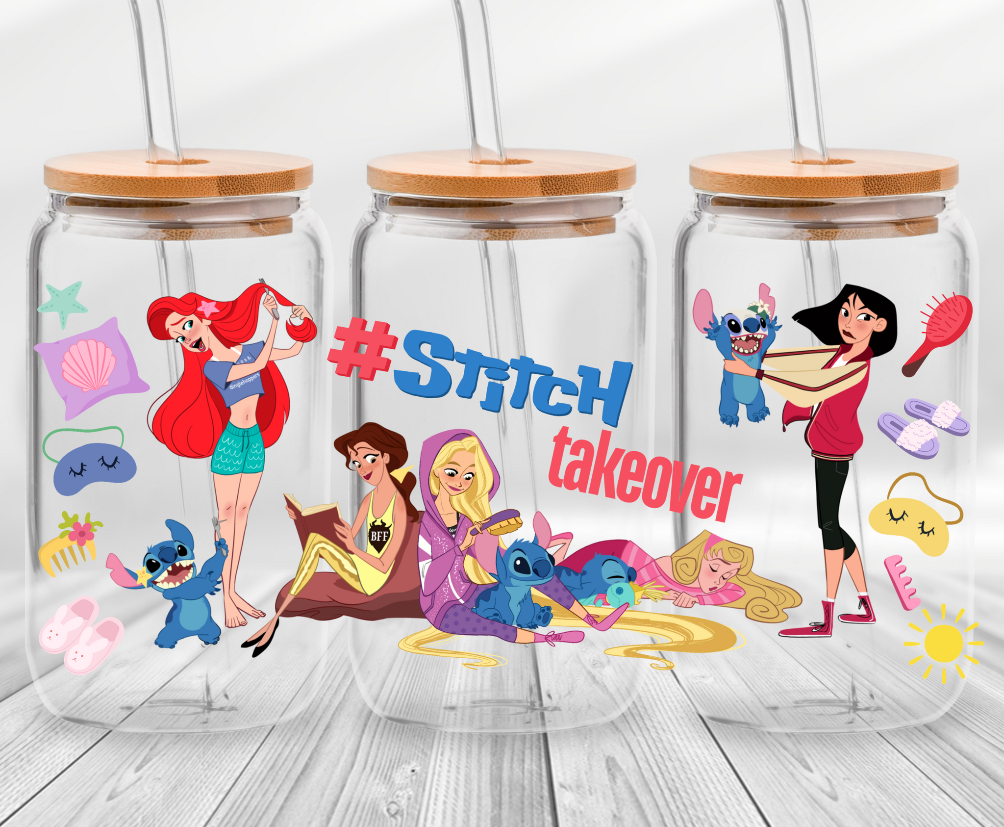 Slumber Party -16oz UVDTF Cup Wrap