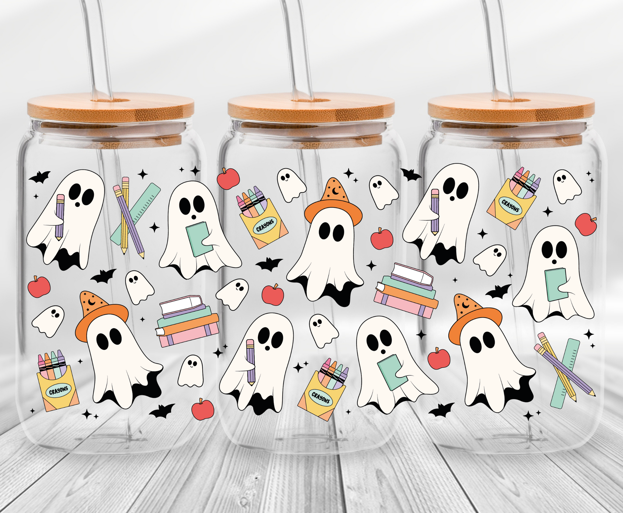 Spooky Back to school -16oz UVDTF Cup Wrap