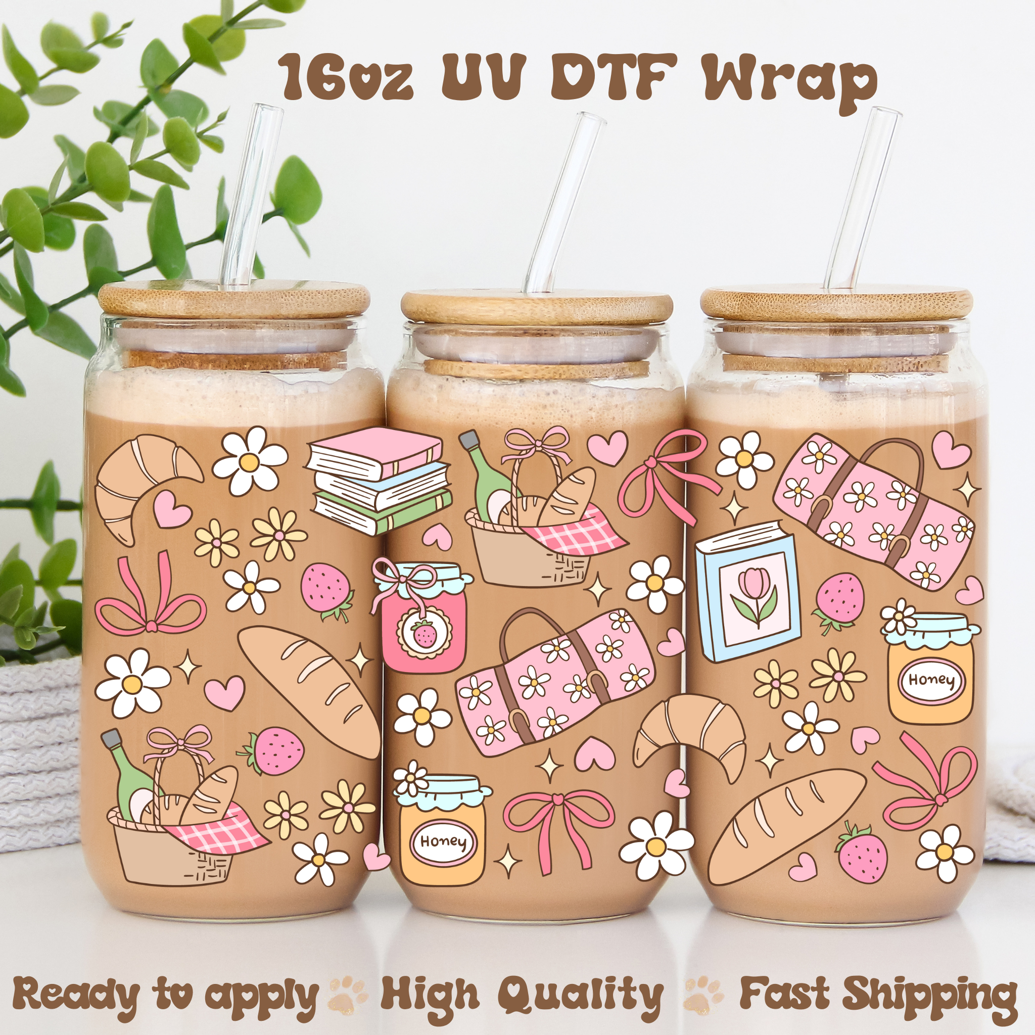 Spring Picnic - 16oz UV DTF Wrap