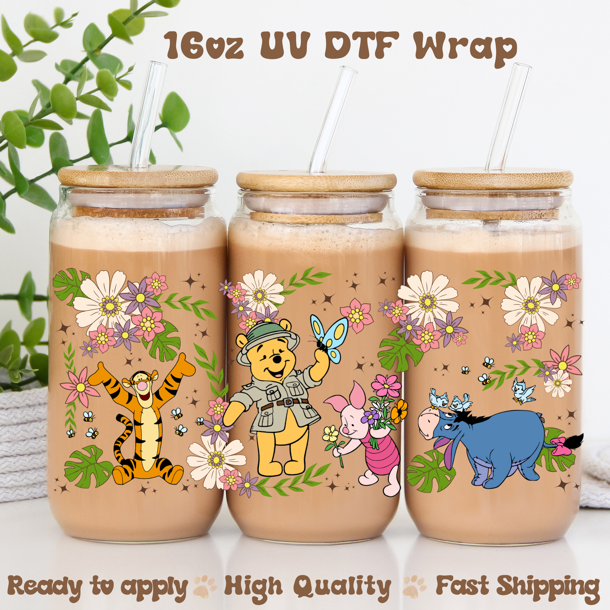 Spring Vibes- 16oz UV DTF Wrap