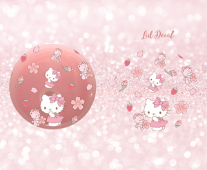 Strawberry Kitty - UVDTF Lid Decal