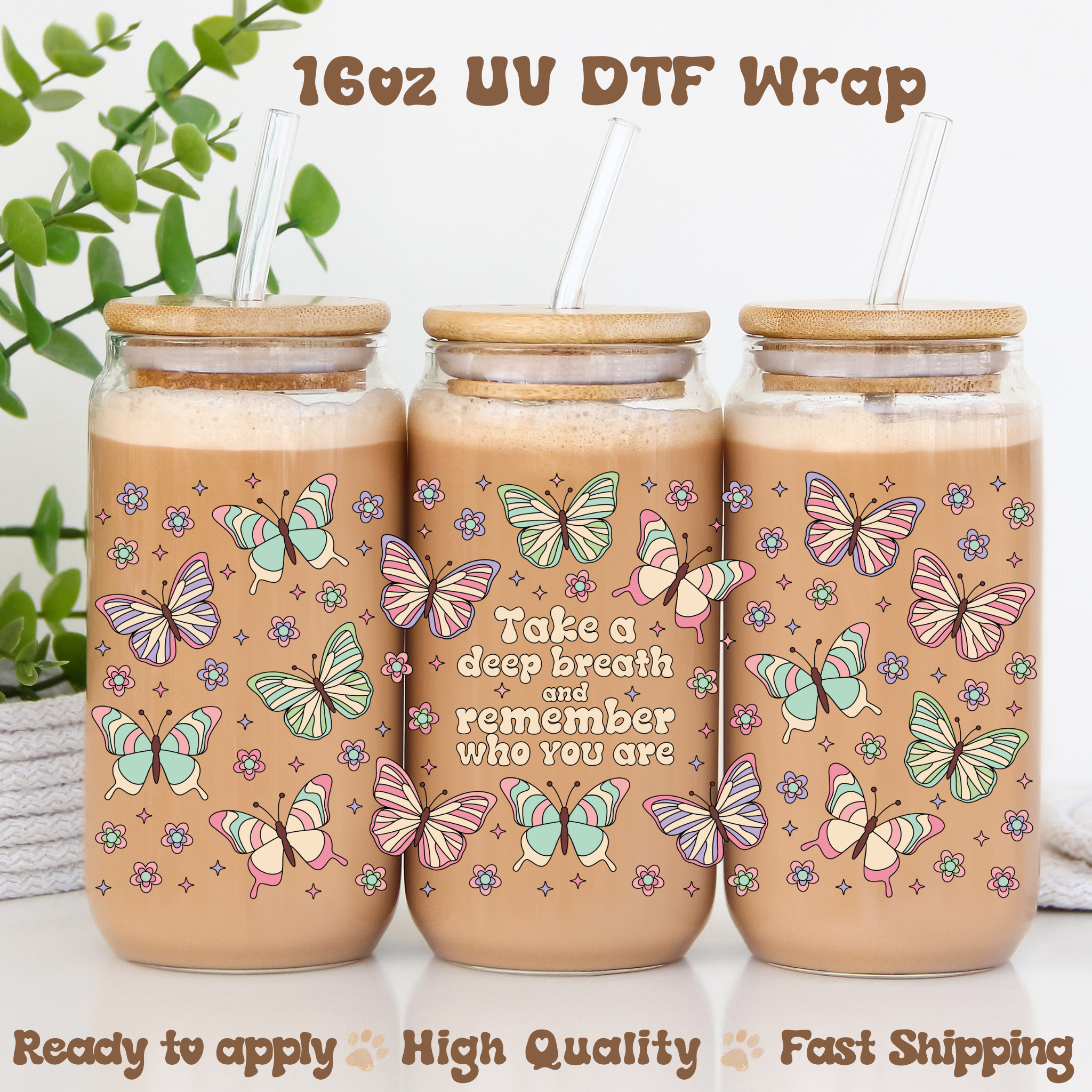 Take a Deep Breath - 16oz UV DTF Wrap