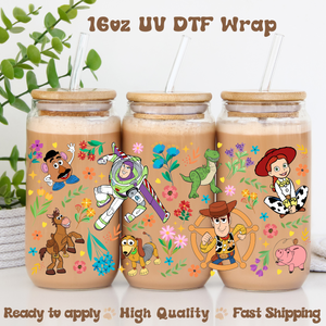 TS and Flowers- 16oz UV DTF Wrap