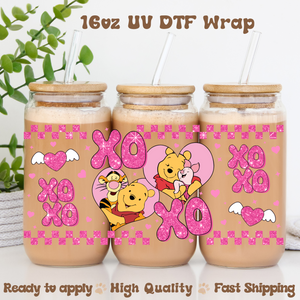 XO Bear - 16oz UV DTF Wrap