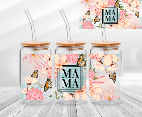 Mama Flowers - 16oz UV DTF Wrap