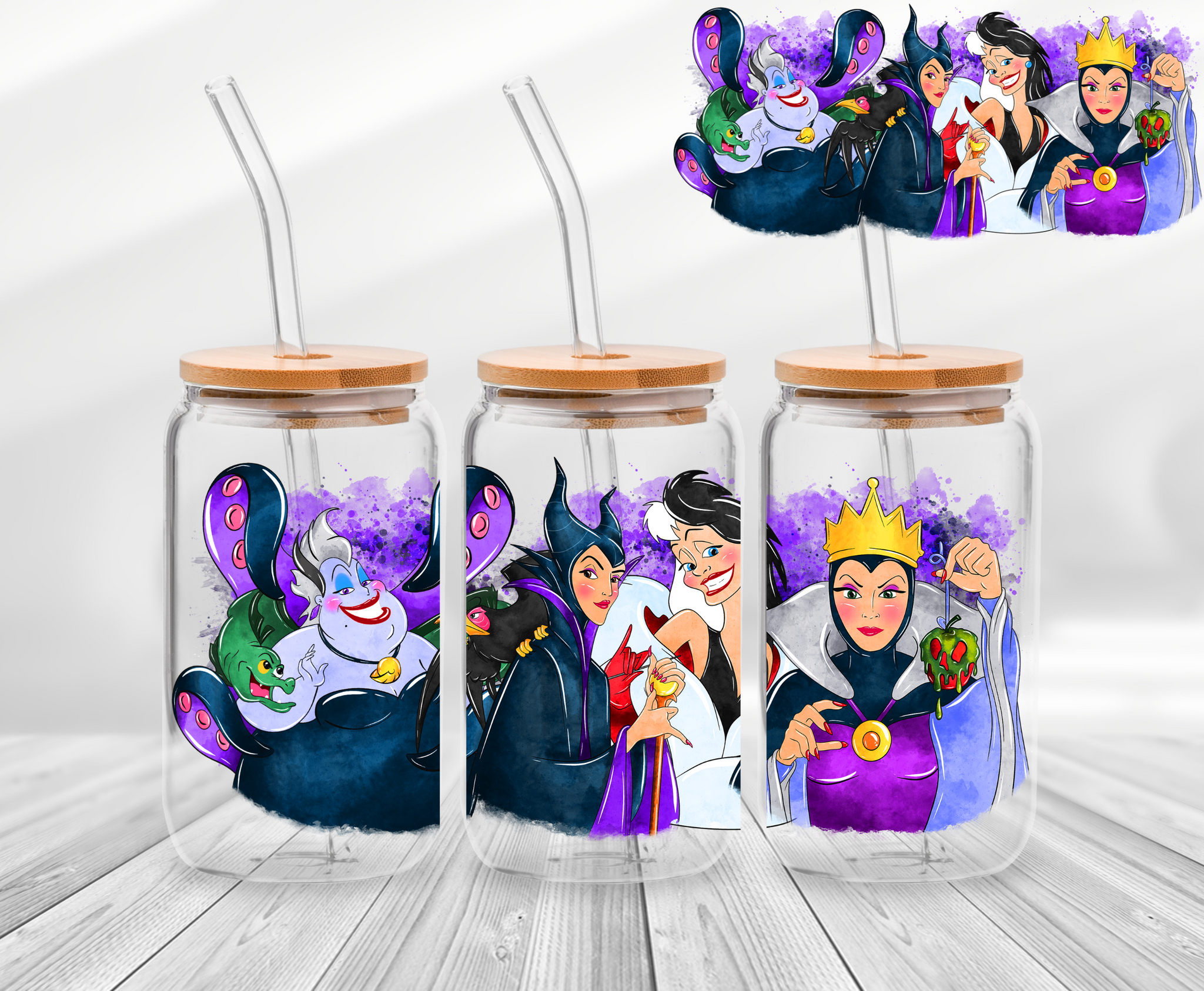 Villains 2 - 16oz UV DTF Cup Wraps – Lovely Luxuries xo