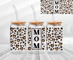 Mom Leopard - 16oz UV DTF Wrap