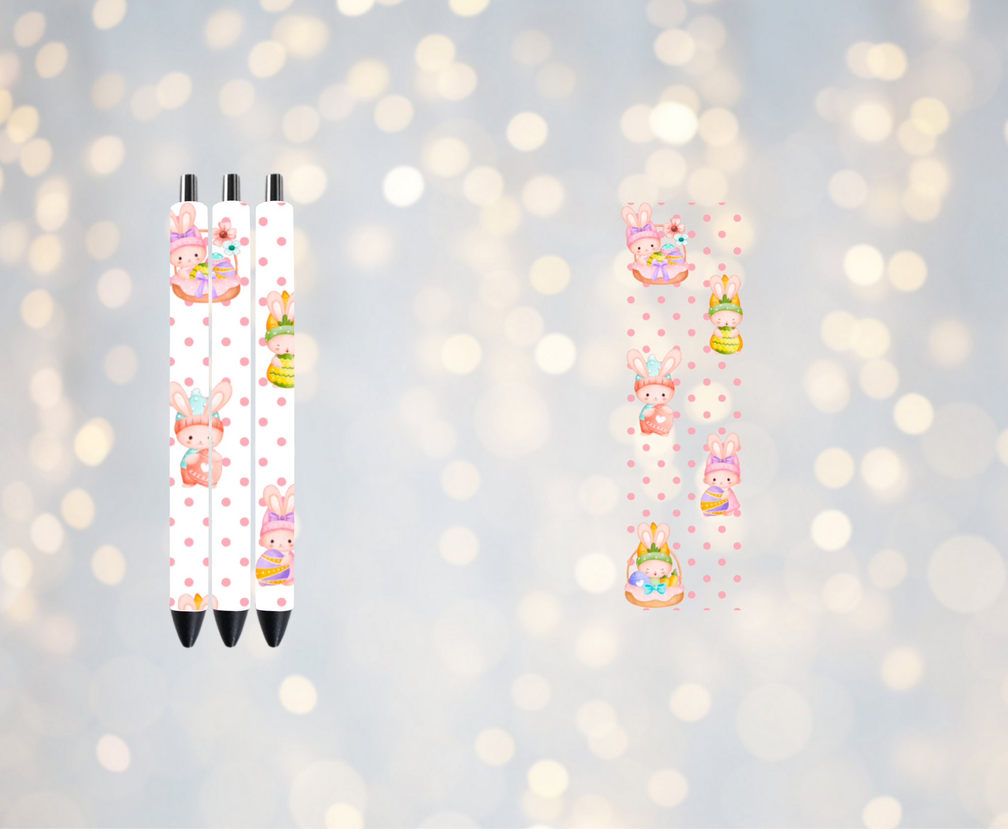 Pink Bunnies Pen Wrap