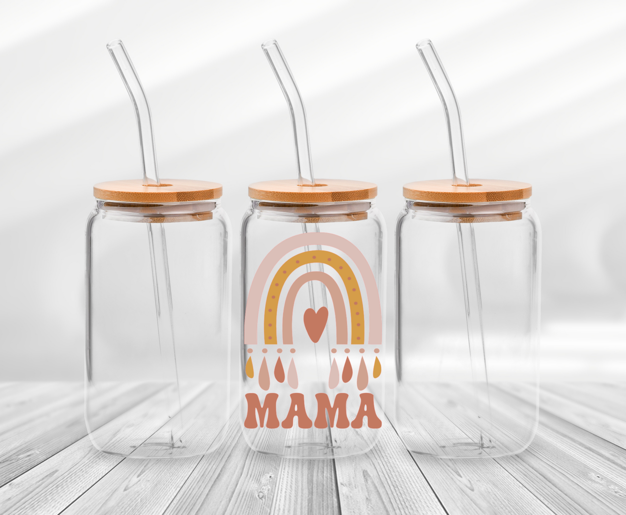 Rainbow Mama UV DTF Decal