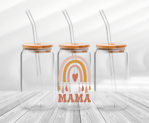 Rainbow Mama UV DTF Decal